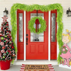 N&T NIETING 9FT Christmas Garland Norfolk Pine Garland Real Touch Artificial Christmas Lime Green Xmas Garland for Mantle,Table Holiday Fireplace Staircase Indoor Outdoor Christmas Decorations - Image 5