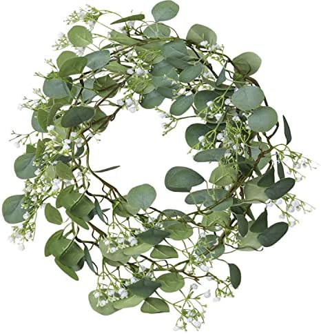 Artificial Eucalyptus Garland 4 Pack, Faux Babys Breath Flowers Gypsophila Vine 5.57Ft, Real Touch Hanging for Wedding Arch Party Home Decor DIY by SAING+S+A+I+N+G