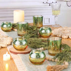 Volens 30pcs Assorted Green Votive Candle Holders Bulk, Large Glass Votives - Image 5