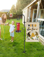 XDW-GIFTS Garden Flag Stand, Sturdy 2-Pack Flag Pole Holder with Shepherd Hook for Yard Decorations Outdoor Garden Flag Holder for 14''x20'' Flags 45 in Heavy Duty Yard Flag Post Stake (Without Flag) - Image 5