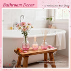 Der Rose 32pcs Pink Bud Vases in Bulk Flower Vases for Wedding Table Decor - Image 4