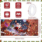 16x7Ft Christmas Garage Door Cover, Garage Door Christmas Decorations, Large Garage Door Xmas Cover, Xmas Banner Decorations for Party,Home,Outdoor,Indoor - Image 4