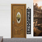 64 * 8 Inch - Welcome Sign for Front Door - Rustic Wood Plank Set, Standing/Hanging Porch Decor, Large, Indoor/Outdoor - Image 3