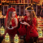 12pcs Gold Ramadan Lantern Lights, Ramadan Decorations, Mini EID Mubarak Candle Lanterns，Ramadan Decorations for Home, Table, wall رمضان للزينة ومصباح رمضان للزينة - Image 6