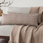 Foindtower Long Floral Print Lumbar Throw Pillow Covers 14×36 Inch,Brown by Foindtower