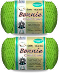 Pepperell Bonnie Braid Macrame Cord | 6mm x 100yd | Parrot (Value 2-Pack) | Twisted Polypropylene Cord for DIY Crafts, Plant Hangers, Wall Hangings, Crochet & Macramé | Long-Lasting, Vibrant Color by PepperellCrafts