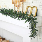 Giegxin 2 Pcs Artificial Leaf Vine Garland Olive Green Vine, 10 Ft by Giegxin