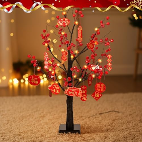Ganeen Chinese New Year Decorations 2027 Lighted Lunar New Year Tree - Image 5