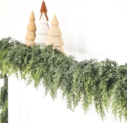 Jutom 2 Pcs 6 ft Artificial Christmas Cedar Garland by Jutom