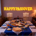 Aurelema 13 Pcs Passover Decorations LED Letter Lights Signs - Image 6