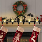 Hicarer 5 Pcs Christmas Stocking Holder Set Mantel Nativity Scene Desktop - Image 5