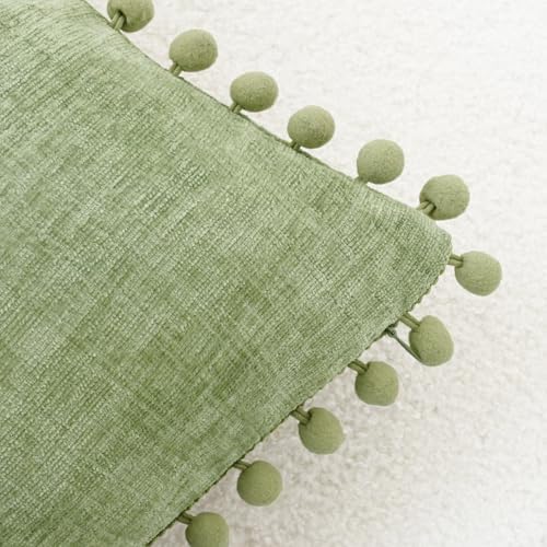 CaliTime Decorative Couch Throw Pillow Covers 22 X 22 Inches Sage - Image 3