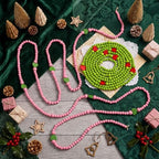 Tondiamo Set of 2 Christmas Wooden Bead Garland, 12 ft Each - Image 4