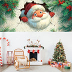 Pop Out Santa Christmas Garage Door Banner 16x7 Ft - Illusion Effect for Double Car Garage Outdoor Indoor Holiday Decor - Image 7
