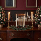 Yinder Cypress Leaves Wreath 14" 5-Hole Gold Centerpiece - Image 6