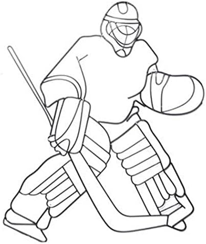 Hosley Ice Hockey Metal Wall Decor 29.25 Inch High - Ideal Home Decor Gift for Sports Enthusiast - Enhance Room, Bathroom, Home Office Decor - Perfect for Weddings & Parties by HOSLEY