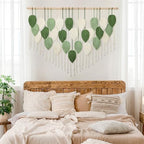 Large Macrame Wall Hanging Boho Leaves Macrame Tapestry Chic Wall Decor - Image 3