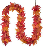 JORNOY 6FT Fall Leaves Garland for Mantle by JORNOY