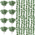 Tioncy 36 Pcs Artificial Eucalyptus Stems and 12 Pcs Eucalyptus Garland by Tioncy