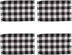 Park Designs Buffalo Check Placemat Set of 4, Black - Image 4