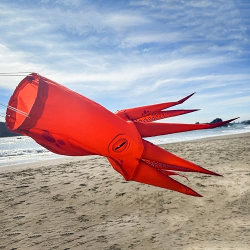 In the Breeze 5206 — 40-inch Octopus 3D Windsock — Realistic Sea Life Windsock for Homes, Gardens, Classrooms with Free-Flowing Tentacles - Image 3