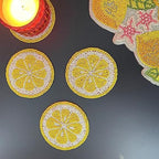Enliven Handmade Lemon & Leaves Beaded Table Runner, 13x36 Inches Lightweight Decorative Table Runner, Perfect For Dining/Wedding/Party/Everyday Use & Easy To Clean, Elegant Beaded Runner (Multicolor) - Image 5