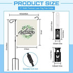 Sadnyy 10 Pack Garden Flag Stand Metal, Fits 12 x 18 in Flags - Image 2