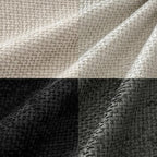 MIULEE Soft Decorative Chenille Pillow Covers Cream Grey 20x20 Pack of 4 - Image 2