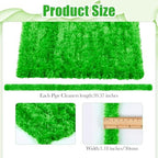 Teenyyou 24 Pcs 30mm x 39.37 Inch Extra Thick Jumbo Pipe Cleaners Bulk DIY Valentine's Day Giant Fur Fluffy Pipe Cleaners Chenille Stems Craft Supplies for Gifts DIY Project(Green) - Image 2