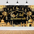 20x10ft Ramadan & Eid Mubarak Backdrop, Muslim Ramadan Decorations Banner, Home Muslim Eid Festival Party Supplies, Photo Booth Background by DONGBEI
