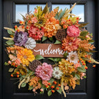 Fall Wreaths for Front Door 24 Inch Autumn Wreath Thanksgiving Door Decor by SoomeirWreath
