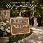 Personalized Western Romance Wedding Welcome Sign - Custom 3D Wood Engagement & Ceremony Entrance Sign for Country Ranch, Barn or Rustic Venue - Choose Your Size - Image 2