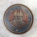 Veronese Norse God Odin Viking Round Stash Box Cold Cast Resin Bronze Finish Sculpture - Image 2