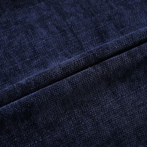 Set of 4 Soft Textured Decorative Throw Pillow Covers 16x16 Inch Cozy Farmhouse Cushion Cover Square Accent Pillow Cases for Bed Couch Sofa Living Room, Navy Blue - Image 6