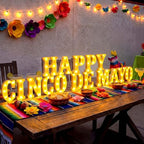 Honoson 16 Pcs Happy Cinco De Mayo Light Mexican Fiesta Party Decorations - Image 5