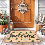 3 Pcs Seasonal Welcome Doormats 23.6"x15.7" Fall Autumn Thanksgiving Door Mat Halloween Ghost Doormat Winter Christmas Snowflake Welcome Rugs for Front Door Porch Entryway Kitchen Holiday Home Decor - Image 6