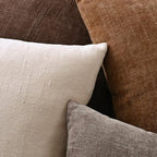 Set of 4 Soft Textured Decorative Throw Pillow Covers 26x26 Inch Cozy Farmhouse Cushion Cover Square Accent Pillow Cases for Bed Couch Sofa Living Room, Taupe Grey - Image 6
