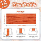 12 Pack Orange Cheesecloth Table Runner 23 x 120 Inch 10Ft - Image 2