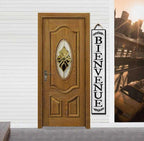 48x8 Inch Farmhouse Rustic Large Vertical Welcome Sign for Front Porch - Wood Plank Set, Elegant "Bienvenue" Design, Indoor & Outdoor Friendly - Image 4