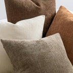 MIULEE Pack of 4 Fall Decorative Throw Pillow Covers 20x20 Inch Chenille Textured Throw Pillows Boho Farmhouse Cushion Covers Vintage Home Decor for Couch Sofa Bed Living Room，Beige Taupe Brown - Image 4