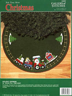 Bucilla - Holiday Express - Felt Applique Tree Skirt Kit 33098 - Image 2