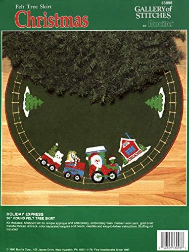 Bucilla - Holiday Express - Felt Applique Tree Skirt Kit 33098 - Image 2