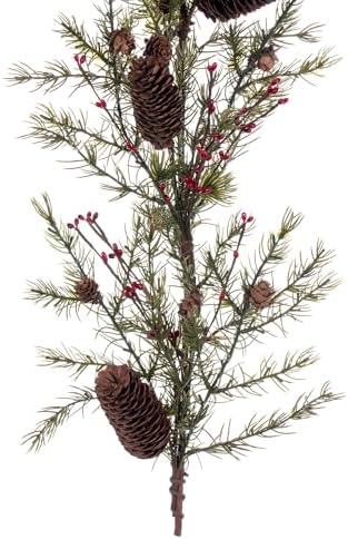 Vickerman 5' Green Artificial Leaf Garland. - Image 3