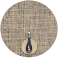 Chilewich Basketweave Placemats, Woven Round Placemats Set of 4 by Chilewich