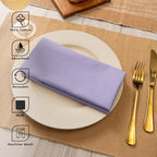 Blue Needles Solid Cloth Napkins 100% Cotton Set of 12-18 x 18 Inches - Image 4