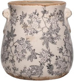 Rustic Farmhouse Ceramic Flower Pots, Vintage Antique Crock Planter & Vase by XiaanJiaju