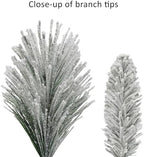 24 in Flocked Berkshire Spruce Wreath, 56 Tips, Pine Cones - Image 5