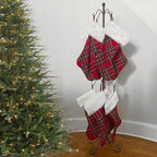 Haute Decor Adapt Adjustable Metal Christmas Stocking Tree Stand, Adjustable Configurations, Hang up to 12 Holiday Stockings (Black, 12 Hooks) - Image 5