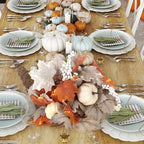 Knitgrip Thanksgiving Fall Table Harvest Cornucopia Centerpiece, White - Image 5