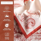 Maison d' Hermine Cloth Napkins Set of 4 Reusable 100% Cotton (20" x 20") - Image 2